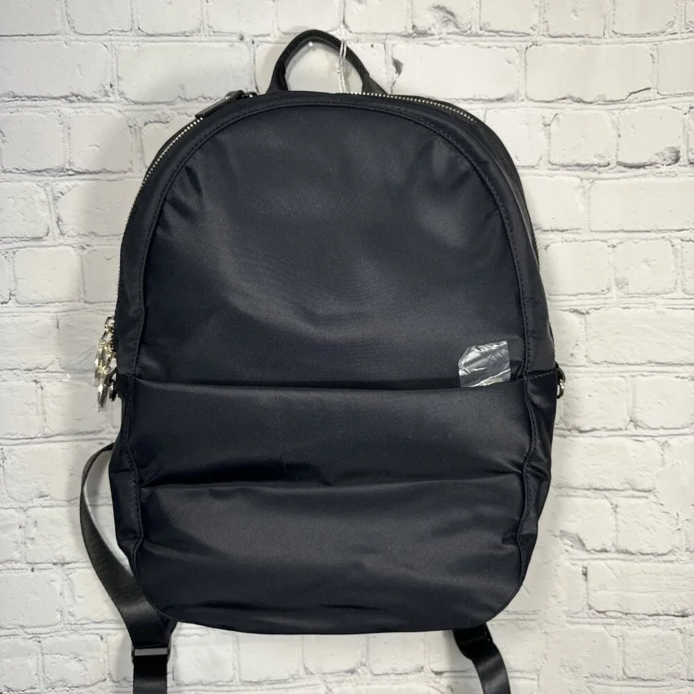 Lo‎ & Sons The Beacon Travel Backpack Black Purple Interior Bookbag Business